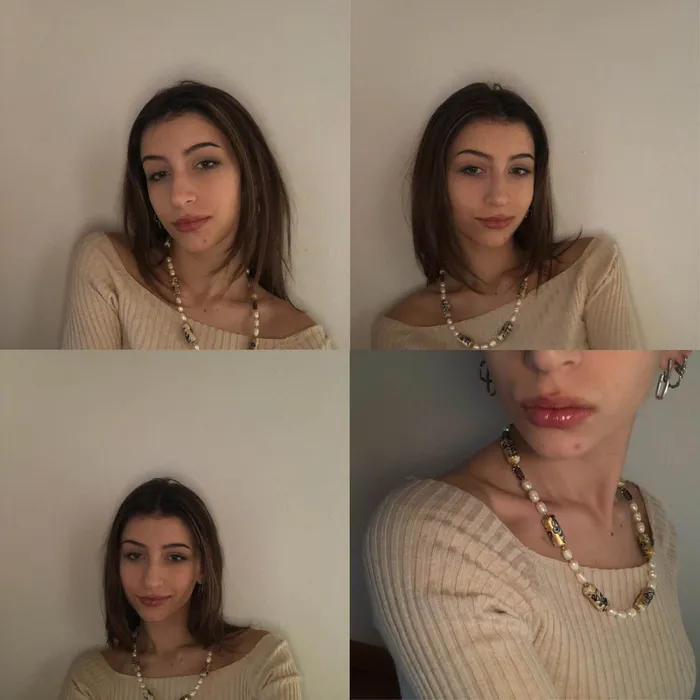 Necklaces Elisabetta Toninato Sous la Lune glass necklace oneofakind piece