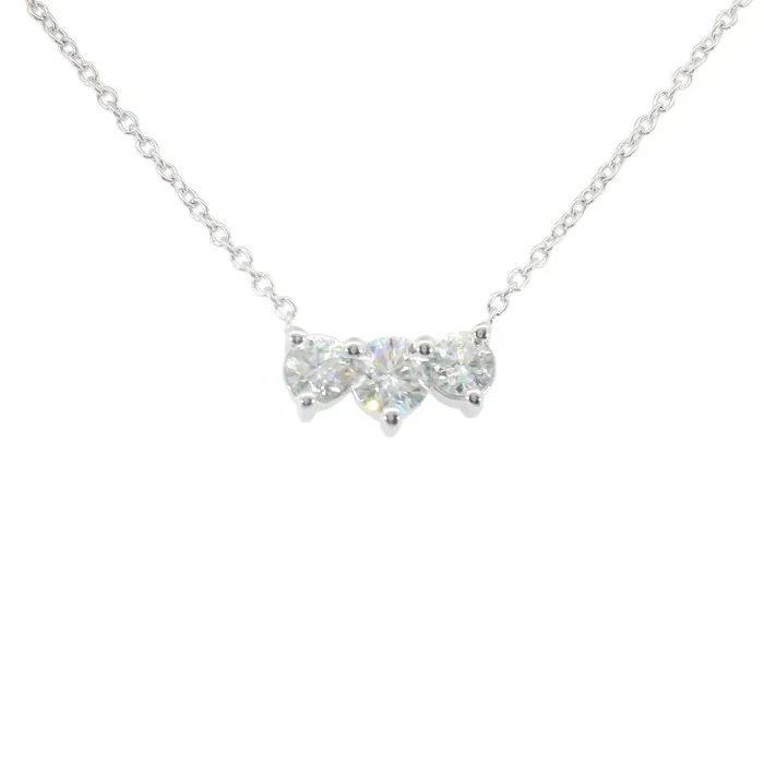 Necklaces FACETS OF FIRE 14KWG 033CTW RD FOF DIA 3 STONE STATION NECKLACE Necklaces FACETS OF FIRE 14KWG 033CTW RD FOF DIA 3 STONE STATION NECKLACE