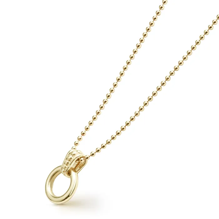 Necklaces LAGOS Meridian 18K Gold Circle Pendant Necklace