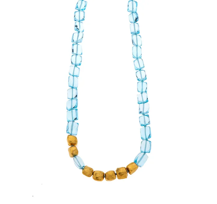 Necklaces Nava Zahavi Nava Zahavi Seven Blue Topaz Necklace