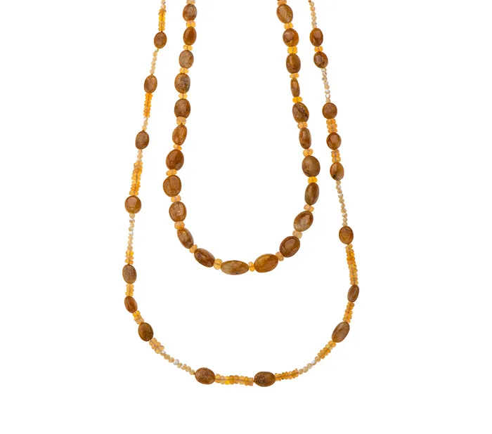 Necklaces Nava Zahavi Nava Zahavi Yellow Sapphire Opal and MOP Necklace