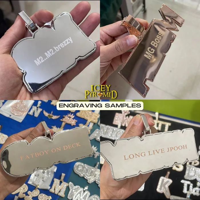 Necklaces SHARP Sharp Attention Iced Out Personalized Custom Name Necklace Pendant