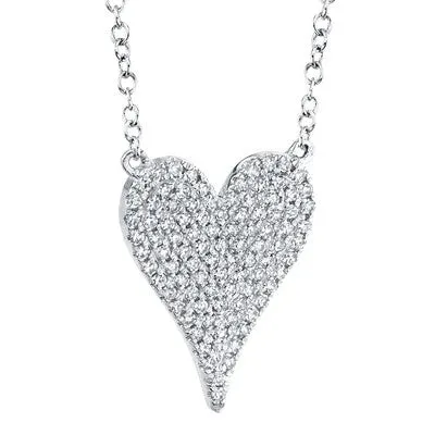Necklaces SHY CREATIONS 021CT DIAMOND PAVE HEART NECKLACE