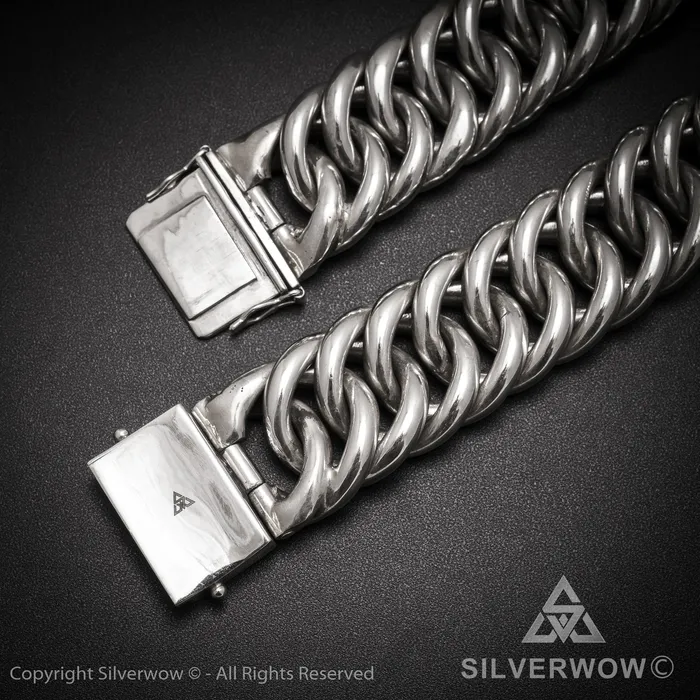 Necklaces silverwow Hoop Link Necklace x 30mm Wide