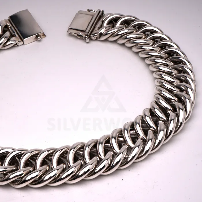 Necklaces silverwow Hoop Link Necklace x 30mm Wide
