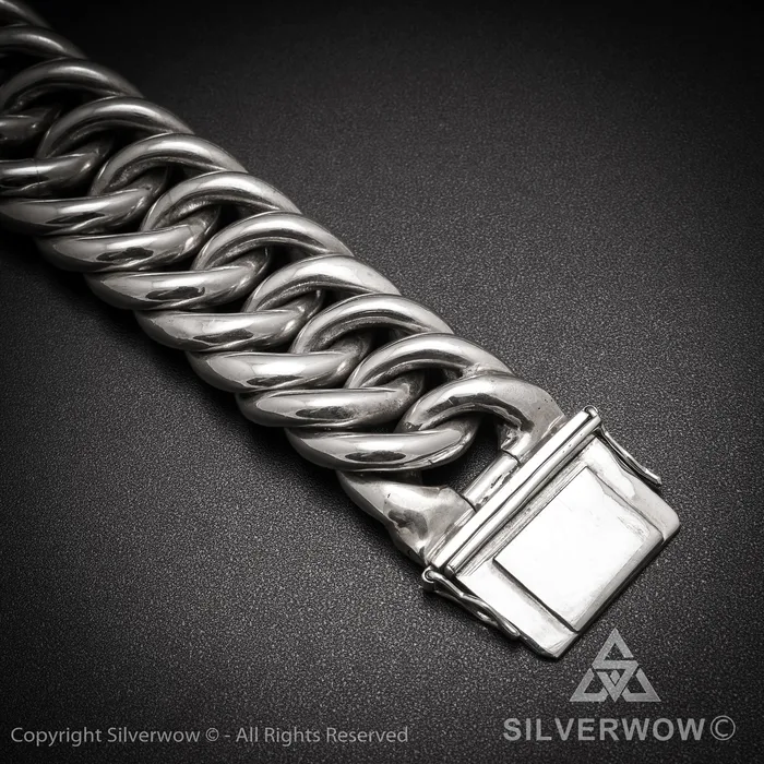 Necklaces silverwow Hoop Link Necklace x 30mm Wide