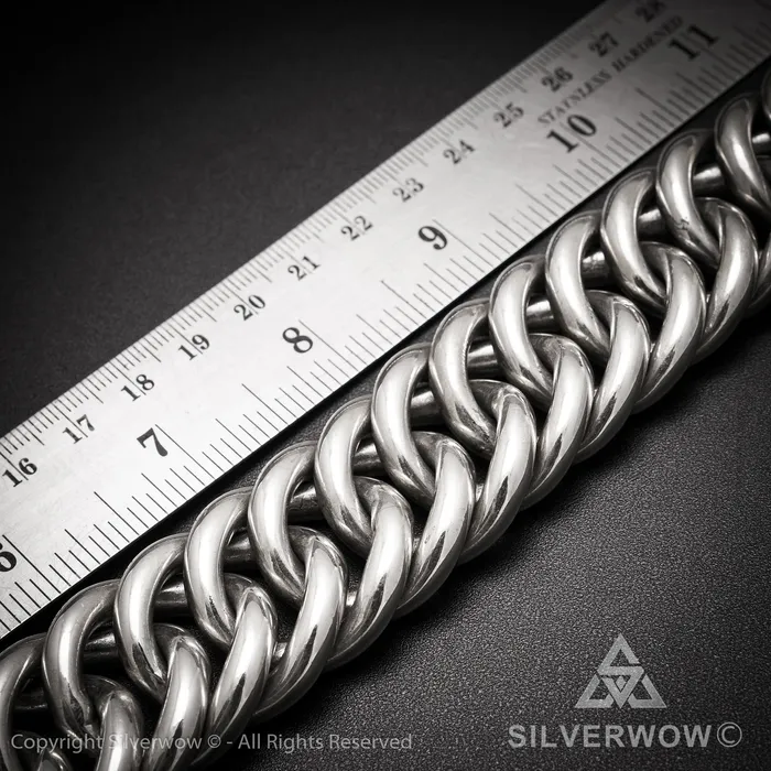 Necklaces silverwow Hoop Link Necklace x 30mm Wide