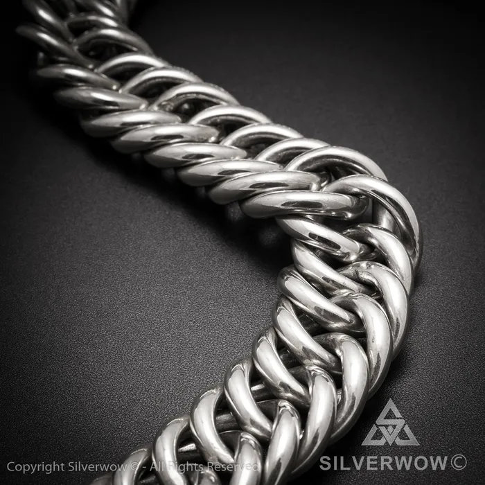 Necklaces silverwow Hoop Link Necklace x 30mm Wide
