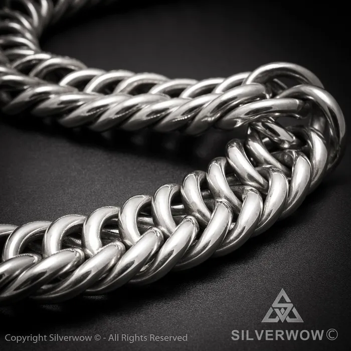 Necklaces silverwow Hoop Link Necklace x 30mm Wide