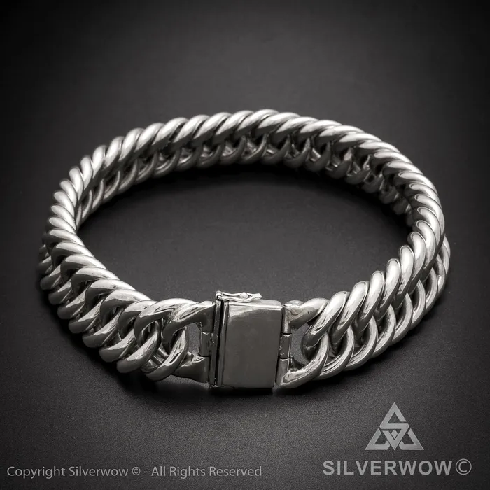 Necklaces silverwow Hoop Link Necklace x 30mm Wide