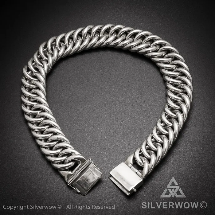 Necklaces silverwow Hoop Link Necklace x 30mm Wide