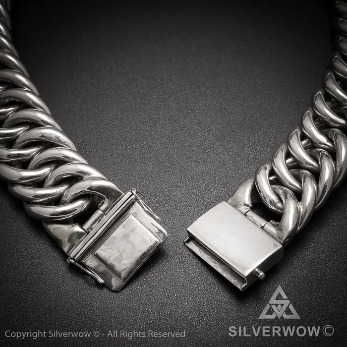Necklaces silverwow Hoop Link Necklace x 30mm Wide