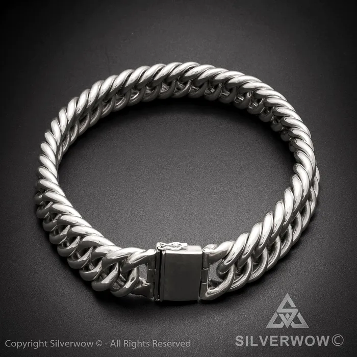 Necklaces silverwow Hoop Link Necklace x 30mm Wide