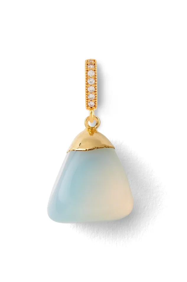 Opalite Pave connector Crystal Haze Jewelry Earrings