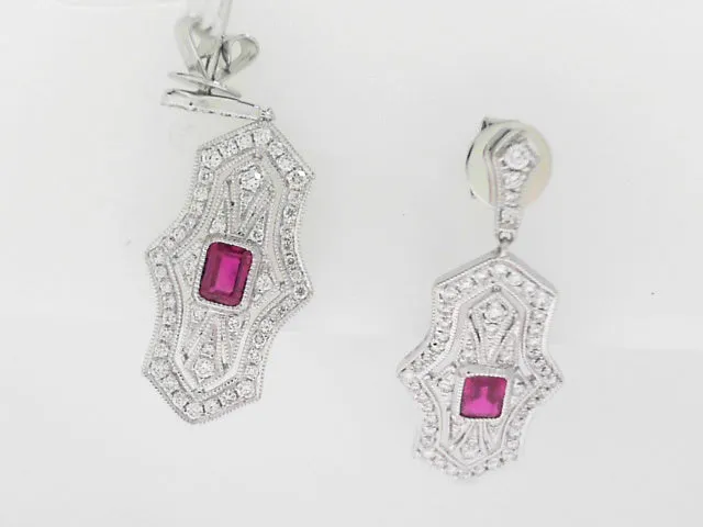 PINK DIAMOND INC Colored Stone Earring Earrings