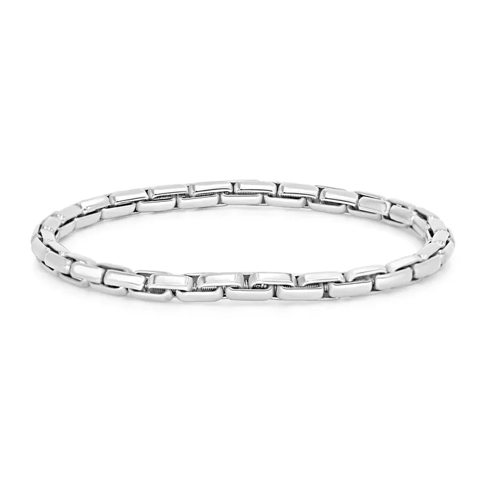 Polachecks Collection Bracelets Fancy Oval Link Stretch Bracelet