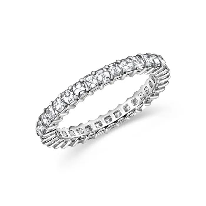 Polachecks Collection Rings Asscher Cut Diamond Eternity Band 142tw