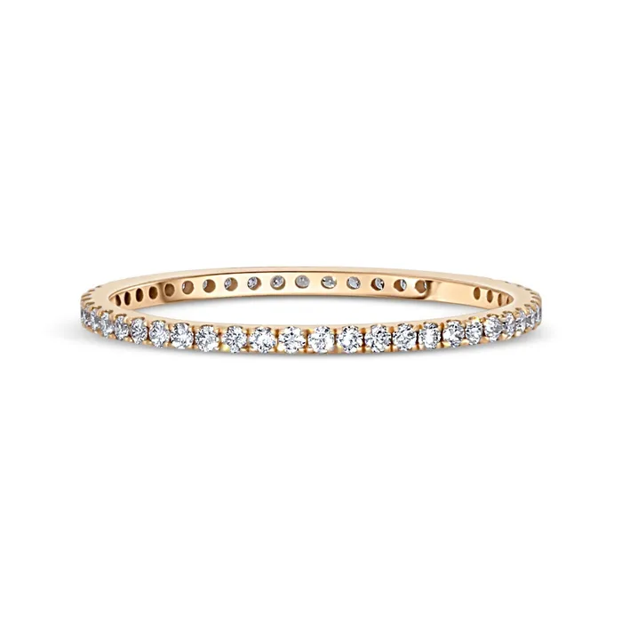 Polachecks Collection Rings Thin Diamond Eternity Band 26tw