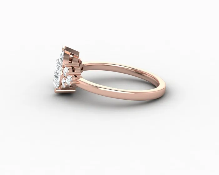 Rings Astrid 120 Ct Pear Cut Engagement Ring Sapheena Jewelry