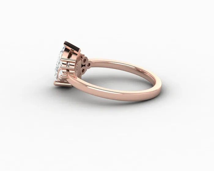 Rings Astrid 120 Ct Pear Cut Engagement Ring Sapheena Jewelry