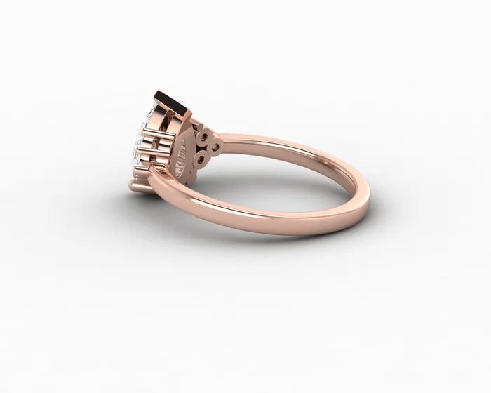 Rings Astrid 120 Ct Pear Cut Engagement Ring Sapheena Jewelry