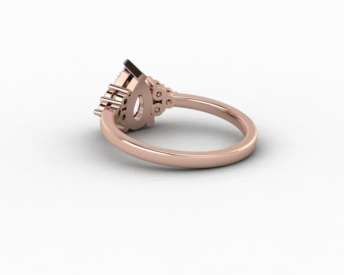 Rings Astrid 120 Ct Pear Cut Engagement Ring Sapheena Jewelry