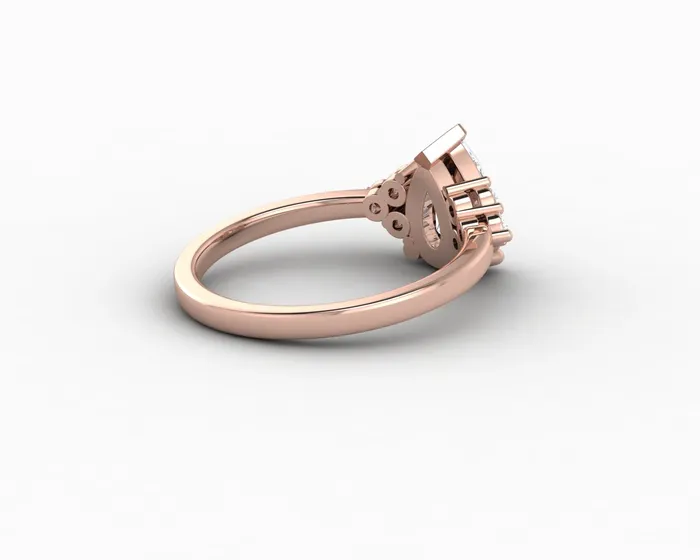 Rings Astrid 120 Ct Pear Cut Engagement Ring Sapheena Jewelry