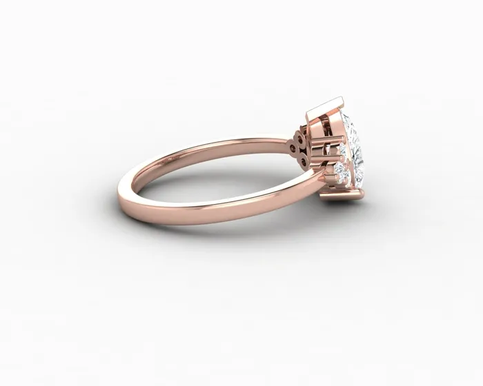 Rings Astrid 120 Ct Pear Cut Engagement Ring Sapheena Jewelry