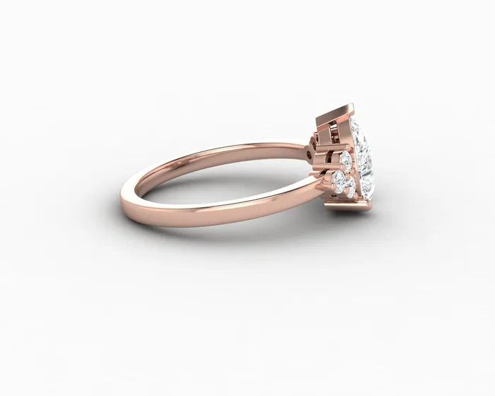 Rings Astrid 120 Ct Pear Cut Engagement Ring Sapheena Jewelry