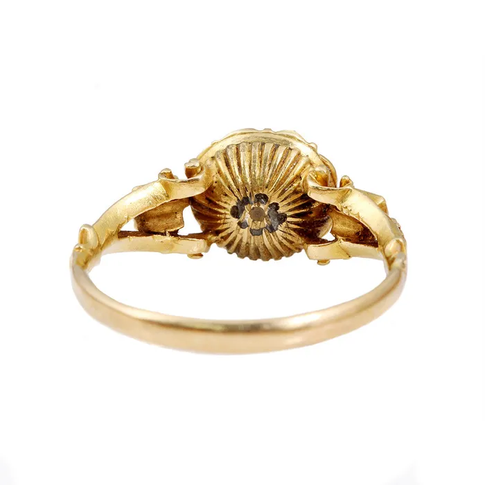 Rings Bell Bird Antiques Early 18th Century Rose Cut Diamond Cluster Ring