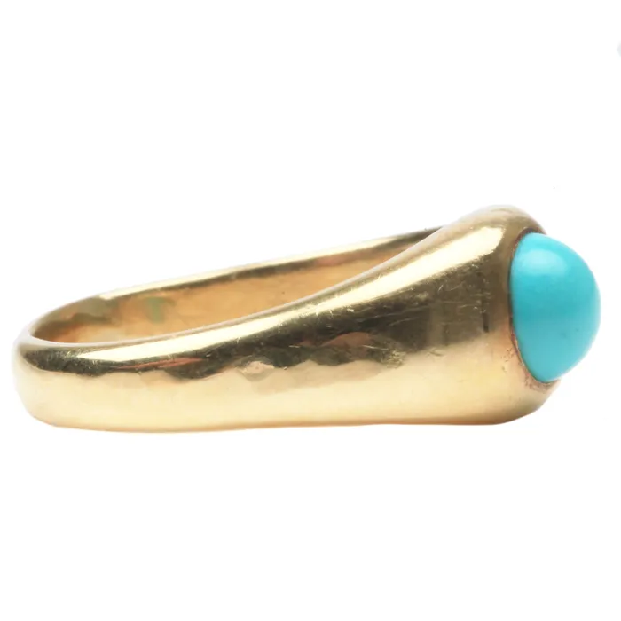 Rings Bell Bird Antiques Victorian Turquoise Ring
