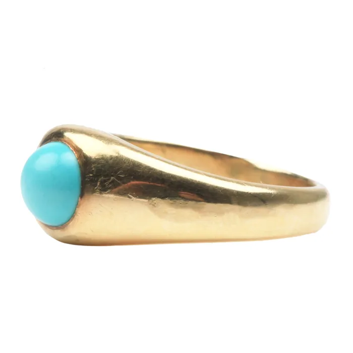 Rings Bell Bird Antiques Victorian Turquoise Ring