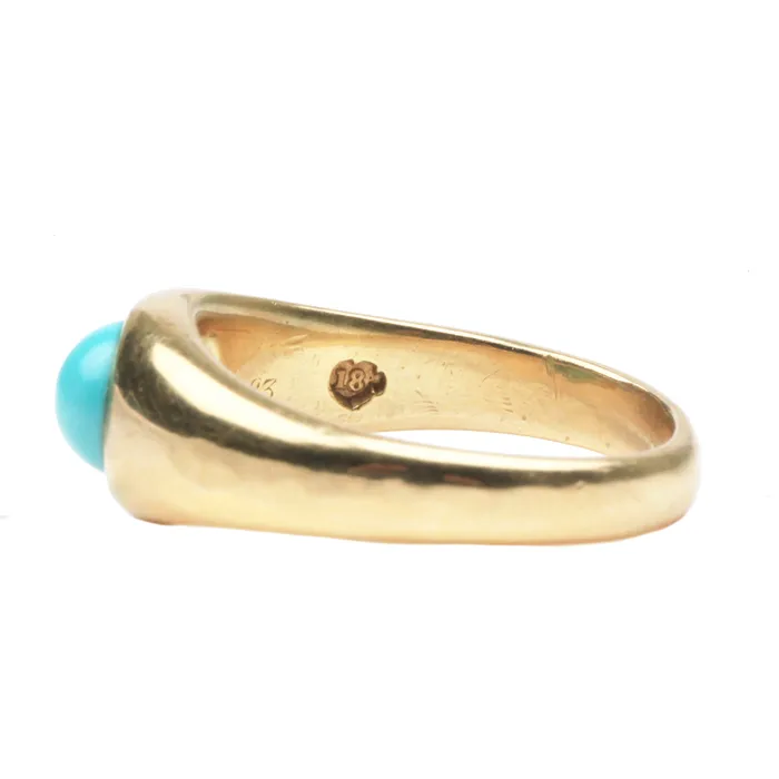 Rings Bell Bird Antiques Victorian Turquoise Ring