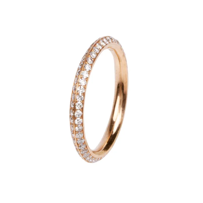 Rings Bell Bird In House Bell Bird Knife Edge Double Diamond Eternity Band