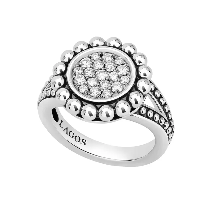 Rings Caviar Spark Small Caviar Circle Diamond Ring LAGOS