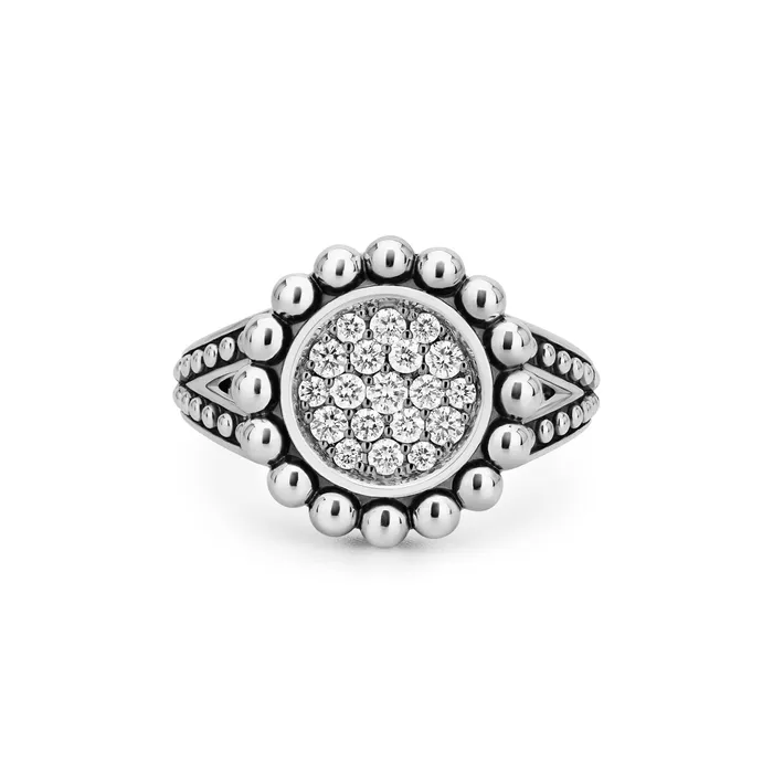 Rings Caviar Spark Small Caviar Circle Diamond Ring LAGOS