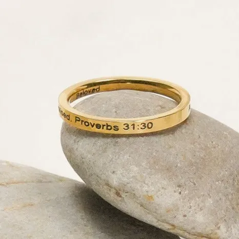 Rings Forever Truth A Woman Who Fears The Lord Thin Ring