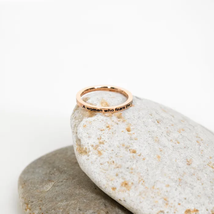 Rings Forever Truth A Woman Who Fears The Lord Thin Ring