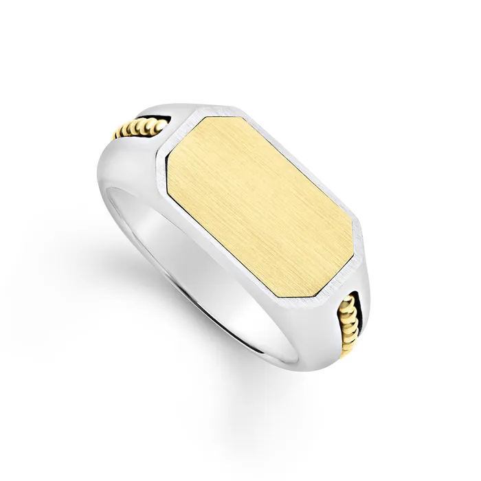 Rings LAGOS Anthem TwoTone Octagon Ring