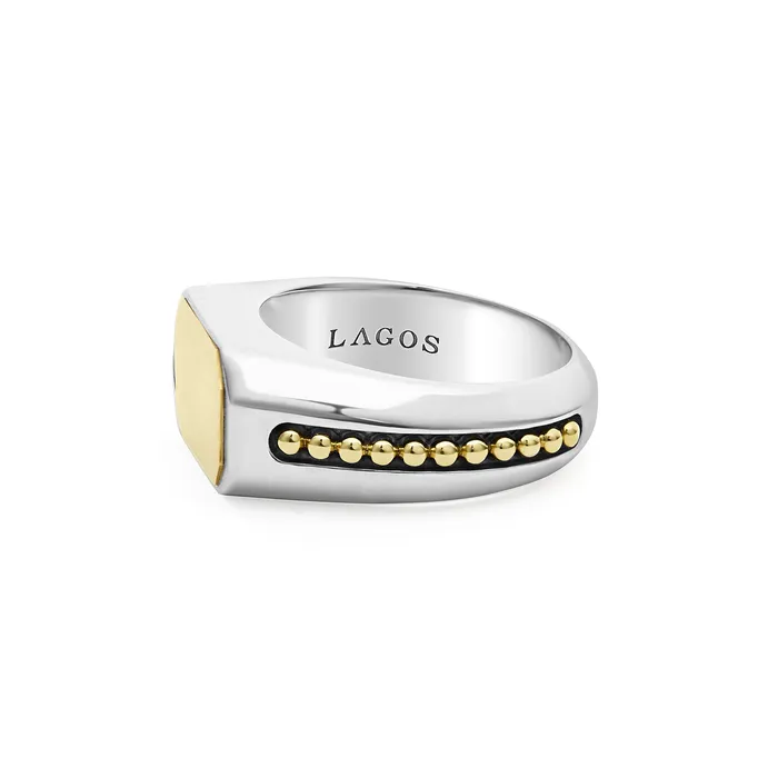 Rings LAGOS Anthem TwoTone Octagon Ring
