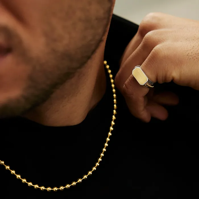 Rings LAGOS Anthem TwoTone Octagon Ring