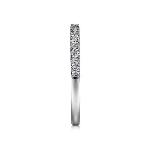 Rings Montreal 14K White Gold Shared Prong Diamond Wedding Band 023 ct GABRIEL CO Rings Montreal 14K White Gold Shared Prong Diamond Wedding Band 023 ct GABRIEL CO