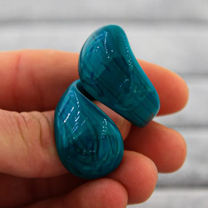 Rings MuranoVItrum Green Ring Handmade Spiral Murano Glass Rings MuranoVItrum Green Ring Handmade Spiral Murano Glass