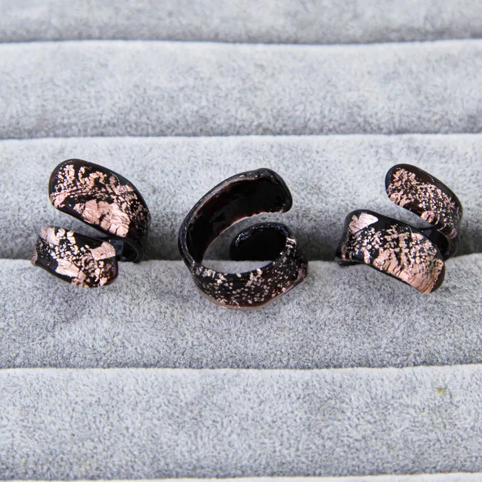 Rings MuranoVItrum Pink Light Ring Handmade Medusa Murano Glass Rings MuranoVItrum Pink Light Ring Handmade Medusa Murano Glass