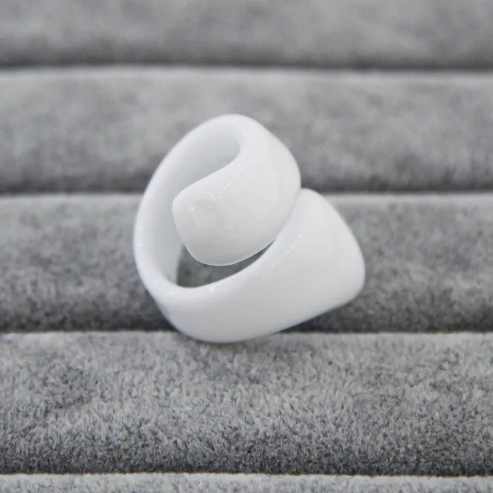 Rings MuranoVItrum White Ring Handmade Spiral Murano Glass