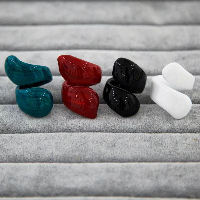 Rings MuranoVItrum White Ring Handmade Spiral Murano Glass