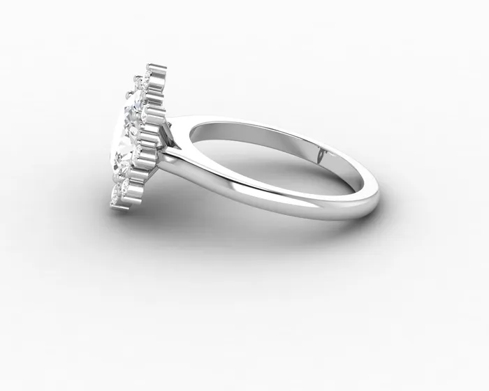 Rings Sapheena Jewelry Bridget 15 Ct Oval Cut Halo Engagement Ring