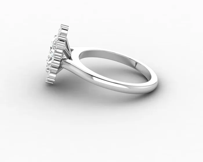Rings Sapheena Jewelry Bridget 15 Ct Oval Cut Halo Engagement Ring