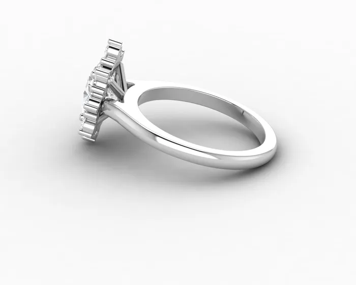 Rings Sapheena Jewelry Bridget 15 Ct Oval Cut Halo Engagement Ring