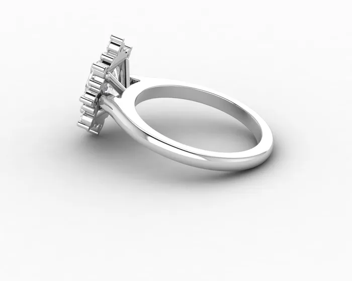 Rings Sapheena Jewelry Bridget 15 Ct Oval Cut Halo Engagement Ring